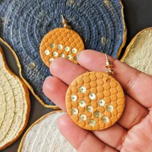 Round Sequin Dangle Earrings (Multiple Color)