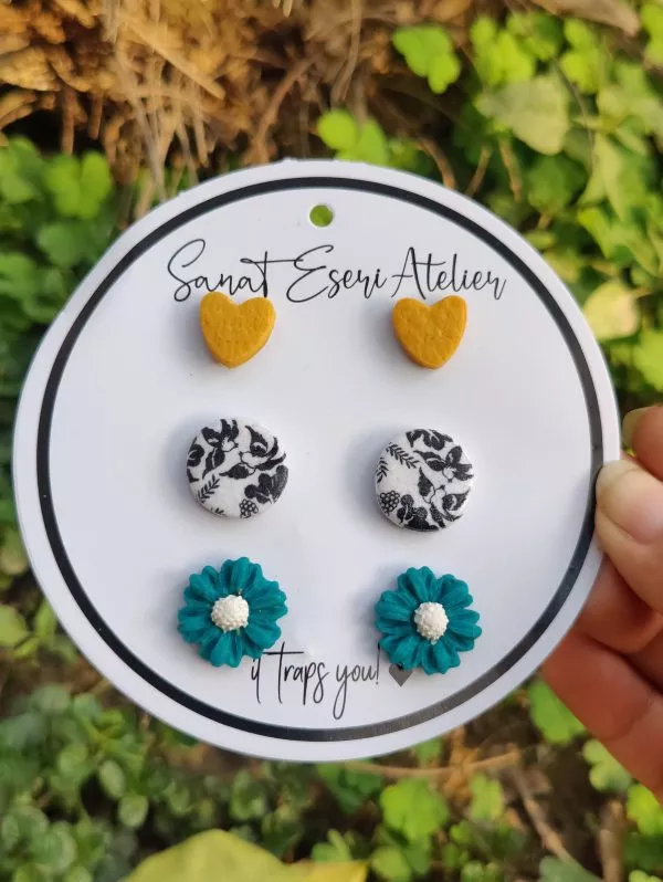Stud Pack of Three (Multiple Styles)