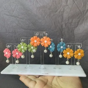 daisy floral dangles